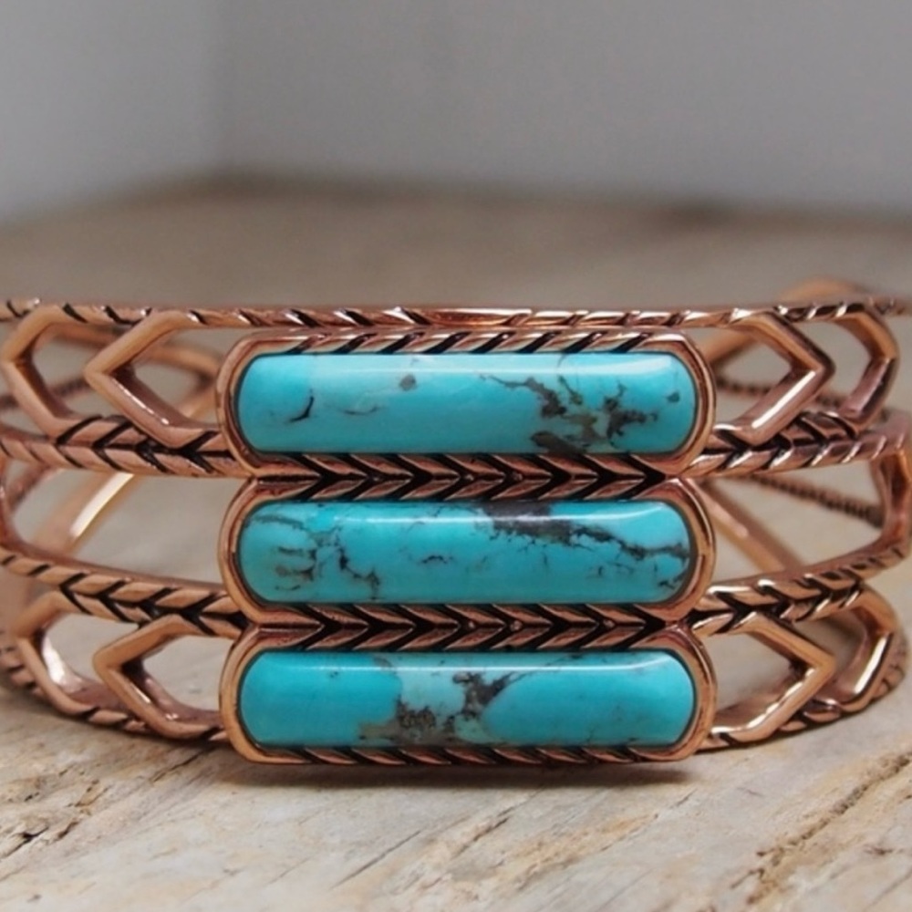 Stunning Studio Barse Copper & Turquoise Bracelet